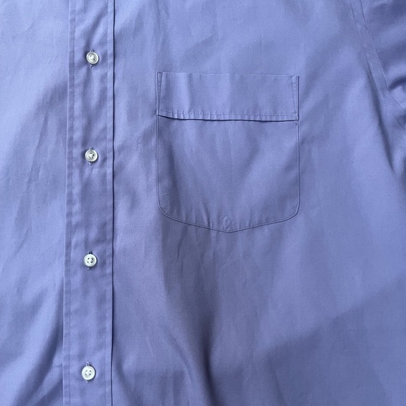 Vintage Yves Saint Laurent Purple Button-Up Dress Shirt Men’s 17 32/33 – Classic - Picture 6 of 10